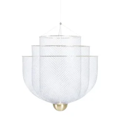 Meshmatics Small Ø58 stal, mosiądz - Moooi - lampa wisząca