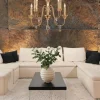 Mignon Gold-Silver - Cream - Elstead Lighting - lampa wisząca klasyczna