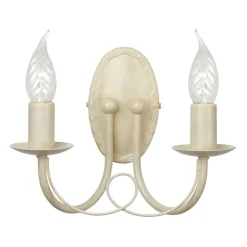 Minster Ivory Gold - Elstead Lighting - kinkiet podwójny