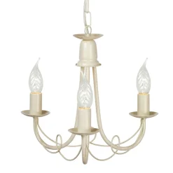Minster Ivory Gold - Elstead Lighting - lampa wisząca 3-ramienna