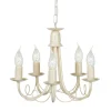 Minster Ivory Gold - Elstead Lighting - lampa wisząca 5-ramienna
