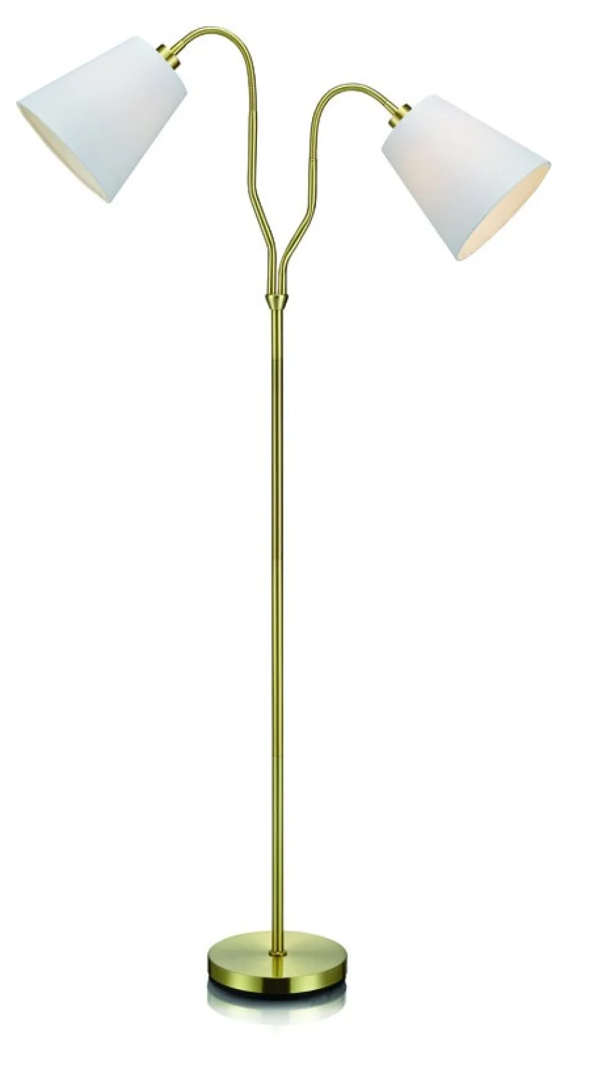 Modena biały, złoty - Markslöjd - lampa podłogowa