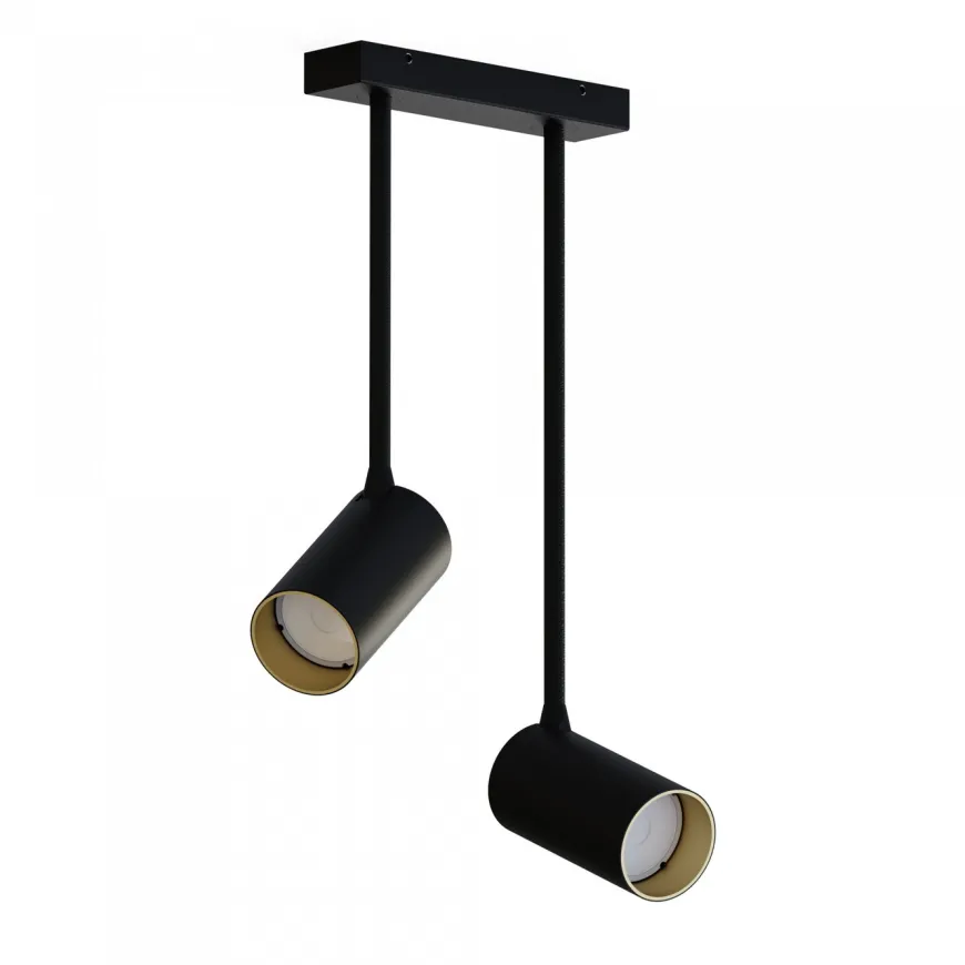 Mono Long Black-Gold Ii - Nowodvorski - lampa sufitowa nowoczesna
