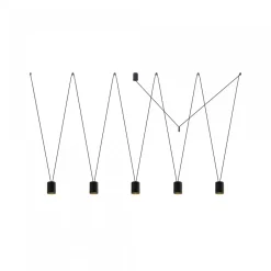 More Tone Black-Gold V - Nowodvorski - lampa wisząca nowoczesna