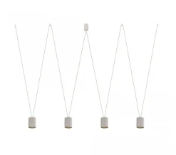 More Tone White-Gold Iv - Nowodvorski - lampa wisząca nowoczesna