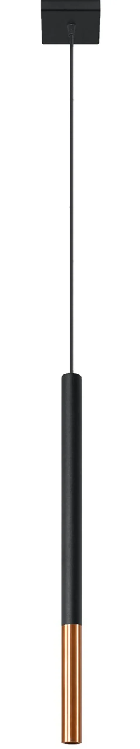 Mozaica 1 Czarny/Miedź - SOLLUX LIGHTING - lampa wisząca