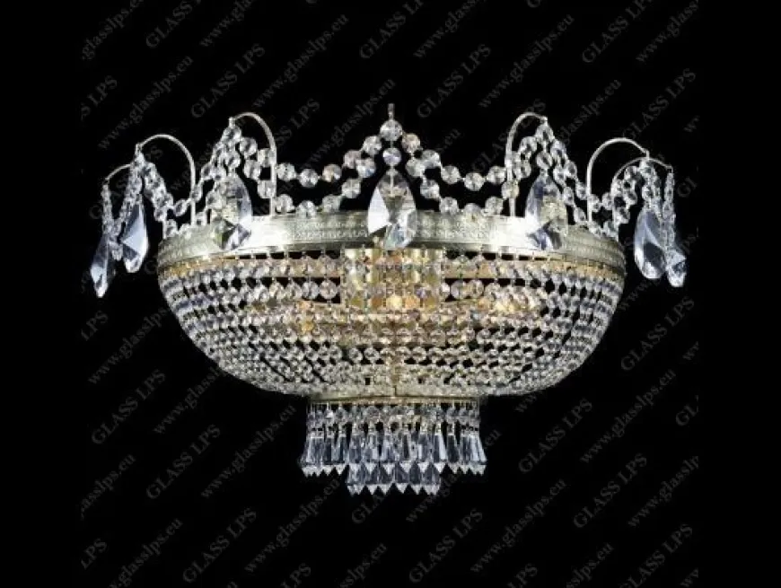 N25 502/03/1-A, 3 - Glass LPS - kinkiet kryształowy