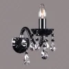 N21 808/01/1-A, 6 black; F black, Ni - Glass LPS - kinkiet kryształowy