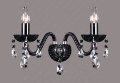 N21 808/02/1-A, 6 black; F black, Ni - Glass LPS - kinkiet kryształowy