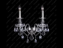 N21 892/02/1-A, 2; SILVER - Glass LPS - kinkiet kryształowy