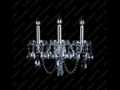 N21 918/03/1-A; SILVER - Glass LPS - kinkiet kryształowy
