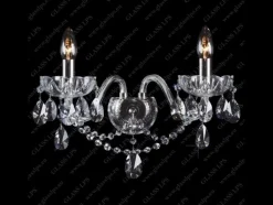 N21 801/02/1-A; SILVER - Glass LPS - kinkiet kryształowy