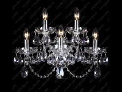 N21 801/05/1-A; SILVER - Glass LPS - kinkiet kryształowy