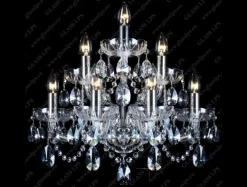 N21 801/07/1-A; SILVER - Glass LPS - kinkiet kryształowy