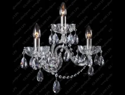 N21 801/03/1-A; SILVER - Glass LPS - kinkiet kryształowy