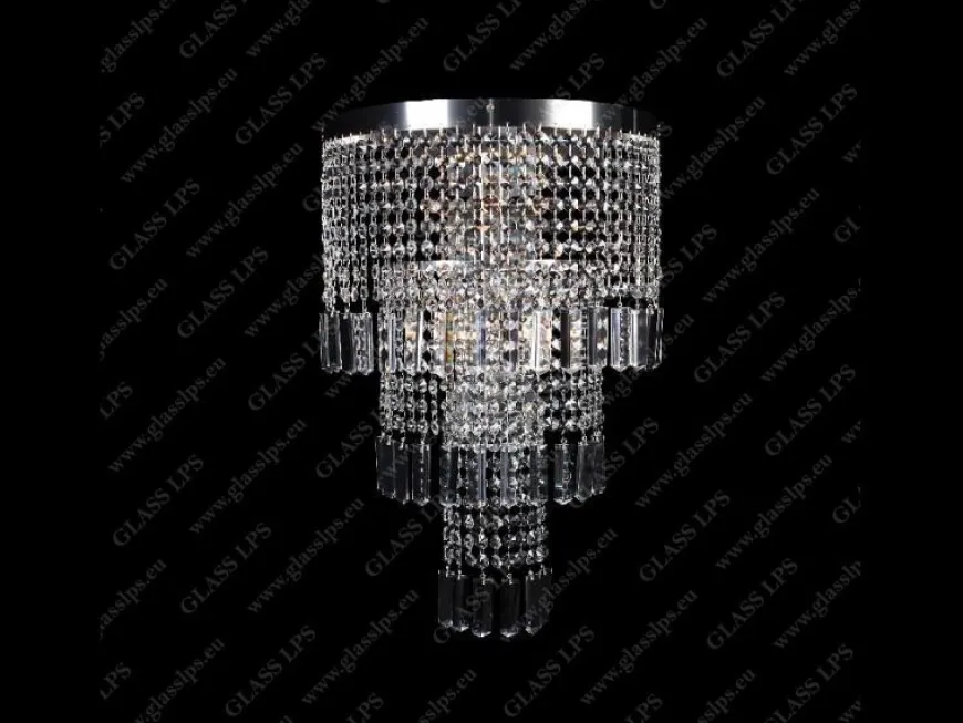 N27 602/05/3-P; F 3 floor, Ni - Glass LPS - kinkiet kryształowy
