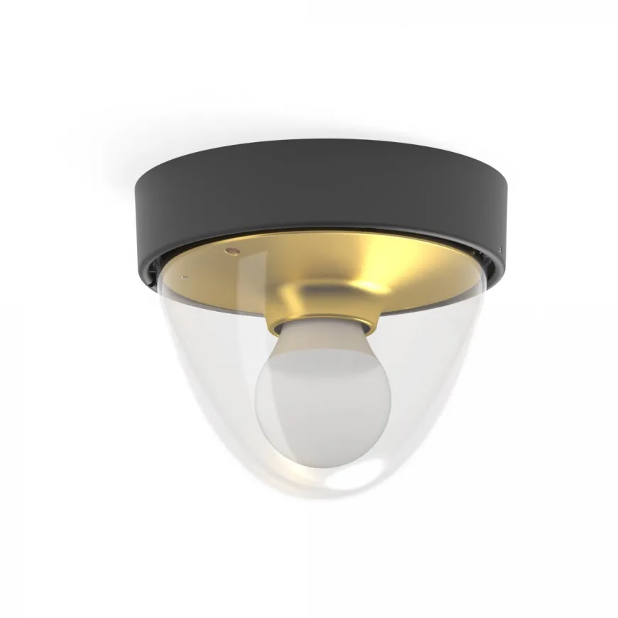 Nook Black-Gold - Nowodvorski - lampa sufitowa zewnętrzna