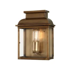 Old Bailey Antique Brass - Elstead Lighting - kinkiet ogrodowy