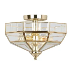 Old Park Polished Brass - Elstead Lighting - lampa sufitowa klasyczna