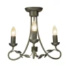 Olivia Black And Gold - Elstead Lighting - lampa sufitowa 3-ramienna