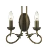 Olivia Black And Gold - Elstead Lighting - kinkiet podwójny