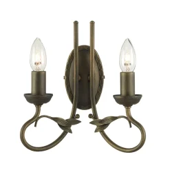 Olivia Black And Gold - Elstead Lighting - kinkiet podwójny