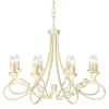 Olivia Ivory Gold - Elstead Lighting - lampa wisząca 8-ramienna