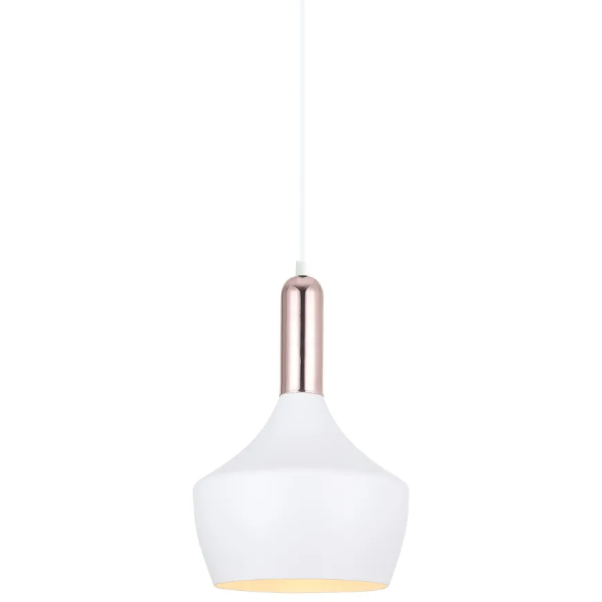 Ophelia White-Copper - Italux - lampa wisząca