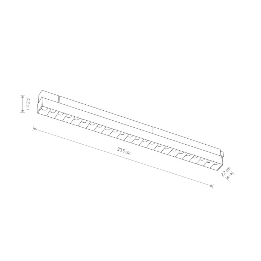Oprawa Liniowa Focus Led 15W 3000K Do 1-Obwodowych Szynoprzewodów Magnetycznych - Nowodvorski