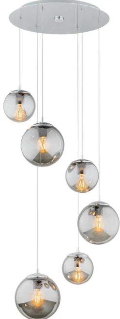 Optica 2529 - Argon - lampa wisząca 6 pł. na okrągłej podsufitce