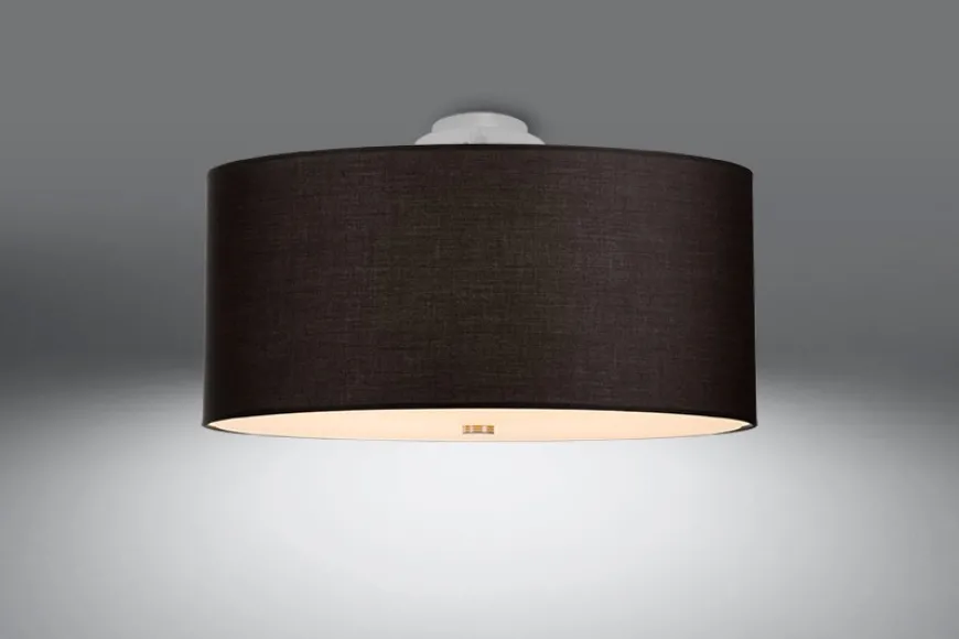 Otto 60 Czarny - SOLLUX LIGHTING - lampa sufitowa