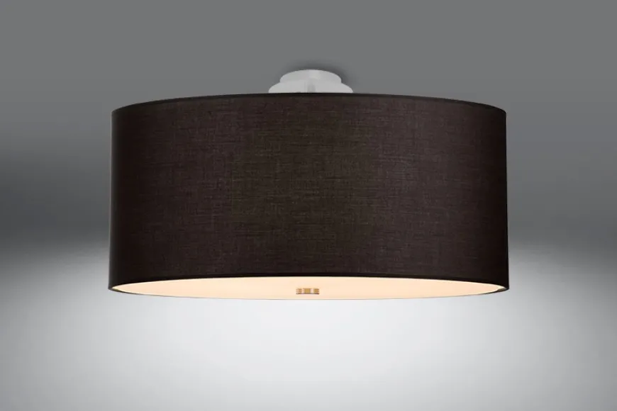 Otto 70 Czarny - SOLLUX LIGHTING - lampa sufitowa