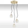 Oviedo 1463 - Argon - lampa wisząca 3 pł. na okrągłej podsufitce