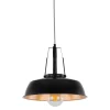 Paloma Black-Gold - Italux - lampa wisząca