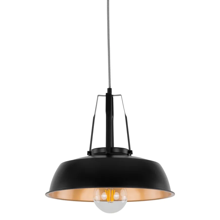 Paloma Black-Gold - Italux - lampa wisząca