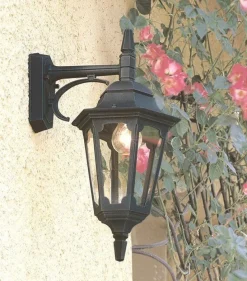 Parish Black H48 - Elstead Lighting - kinkiet ogrodowy