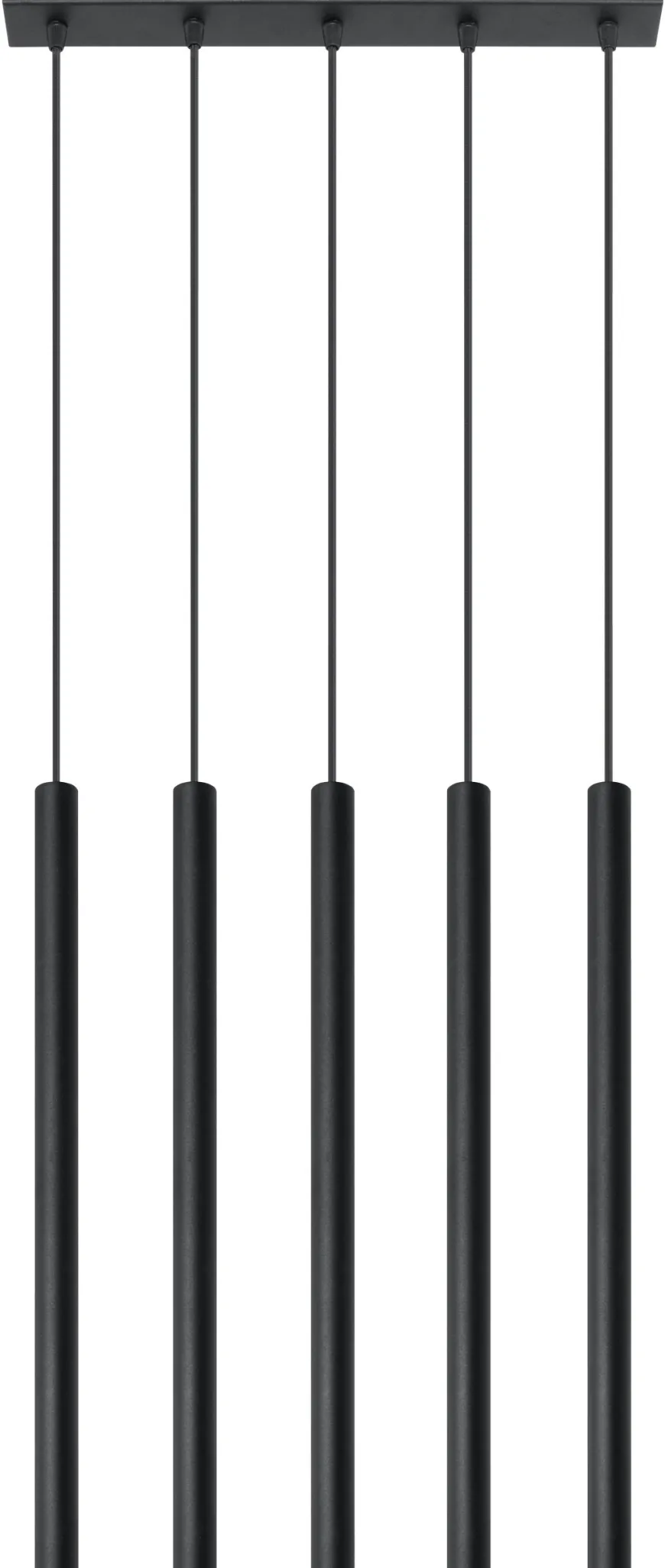 Pastelo 5 Czarna - SOLLUX LIGHTING - lampa wisząca