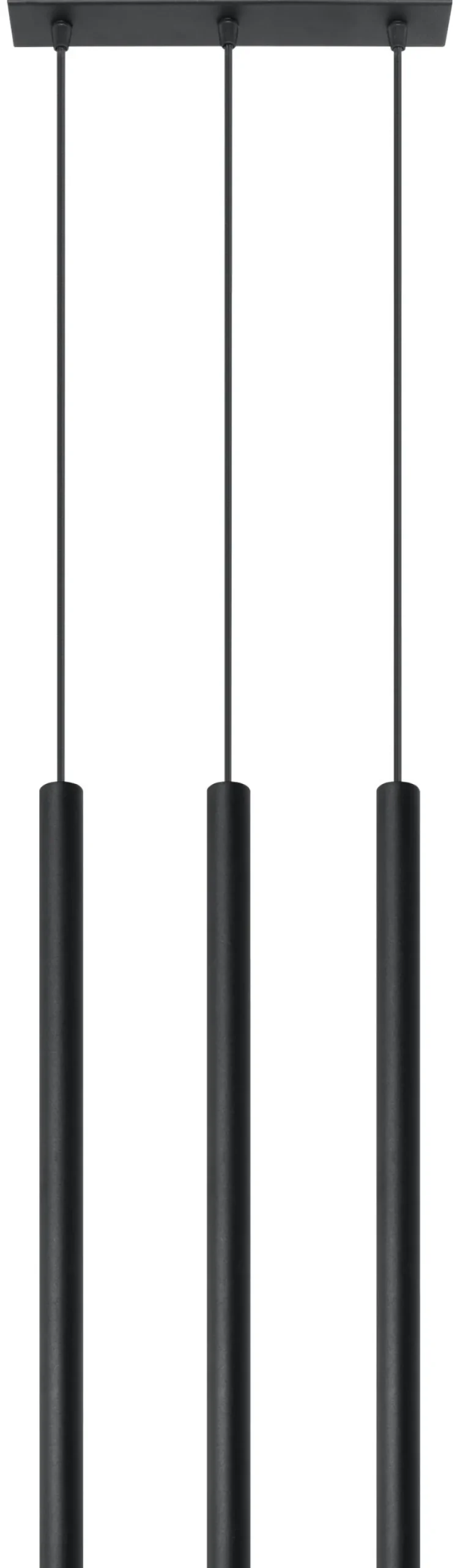 Pastelo 3 Czarna - SOLLUX LIGHTING - lampa wisząca