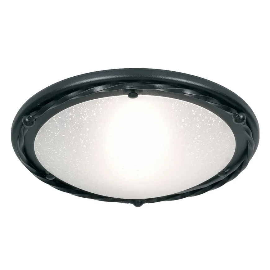 Pembroke Black Ø30 - Elstead Lighting - lampa sufitowa klasyczna