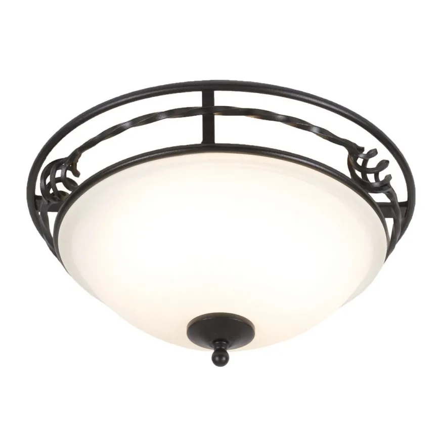 Pembroke Black Ø37 - Elstead Lighting - lampa sufitowa klasyczna