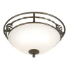 Pembroke Black And Gold Ø37 - Elstead Lighting - lampa sufitowa klasyczna