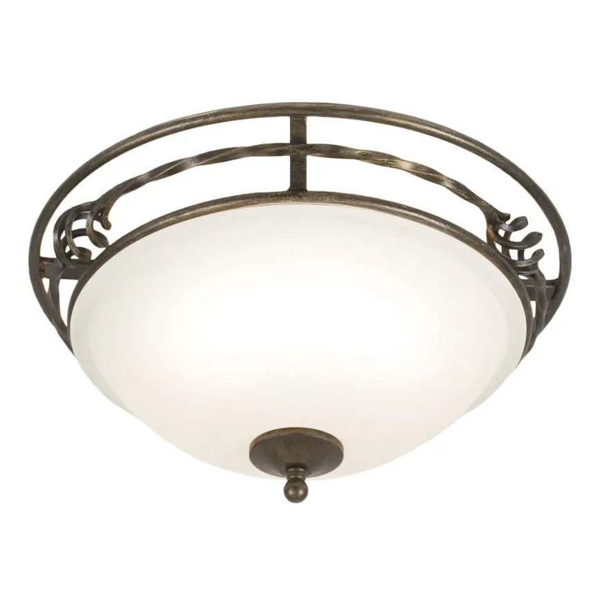 Pembroke Black And Gold Ø37 - Elstead Lighting - lampa sufitowa klasyczna