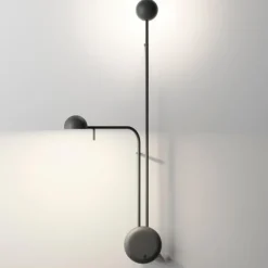 Pin H70 czarny L - Vibia - lampa ścienna