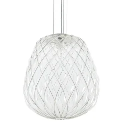 Pinecone Ø50 przejrzyste chrom - Fontana Arte - lampa wisząca