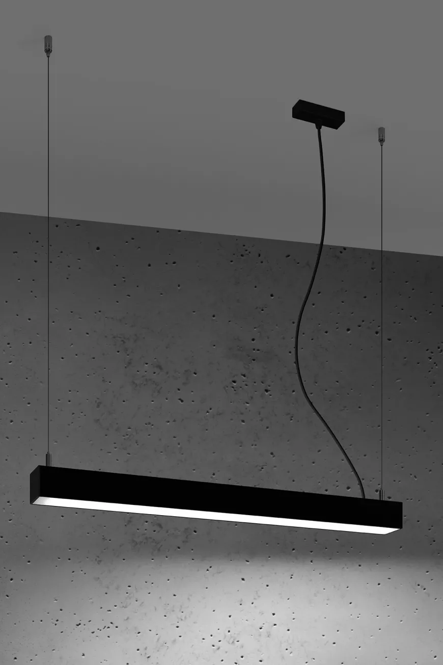 Pinne 65 Czarna 4000K - THORO - lampa wisząca