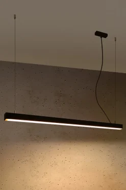 Pinne 115 Czarna 3000K - THORO - lampa wisząca