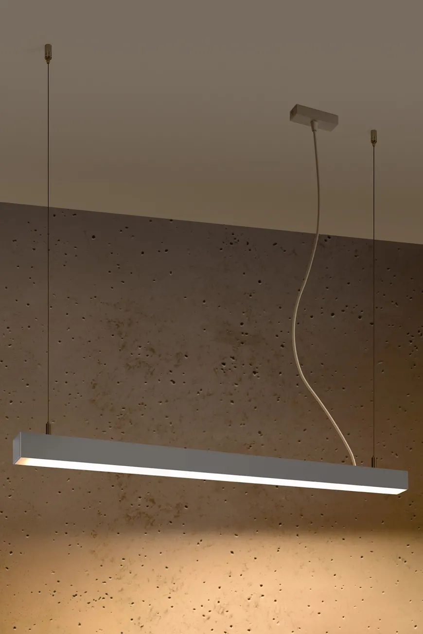 Pinne 95 Szara 3000K - THORO - lampa wisząca