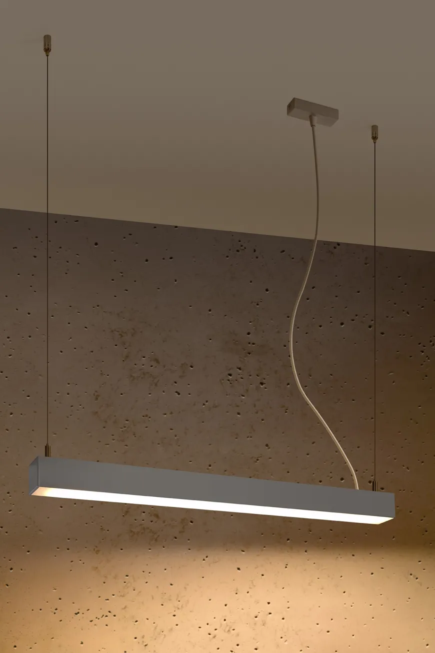 Pinne 65 Szara 3000K - THORO - lampa wisząca