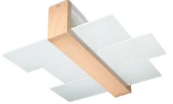 Plafon FENIKS 2 Naturalne Drewno - Sollux