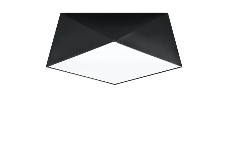 Plafon HEXA 35 czarny - Sollux